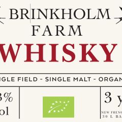 Brinkholm Farm Whisky label