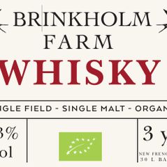 Brinkholm Farm Whisky label